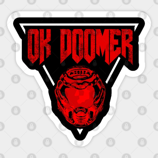 Ok Doomer Sticker by Trust-Top Turvy